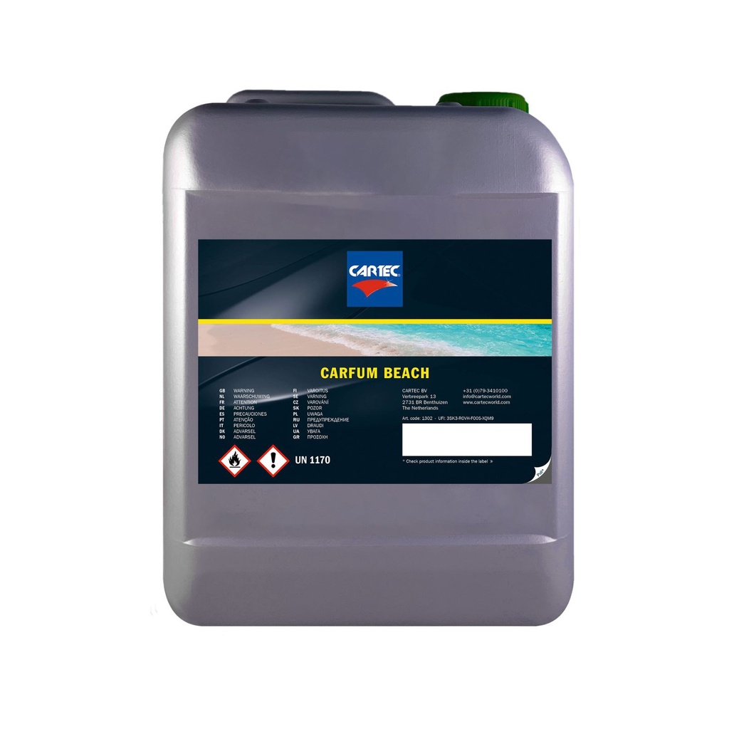 Cartec Carfum - Parfum Voiture - 5L
