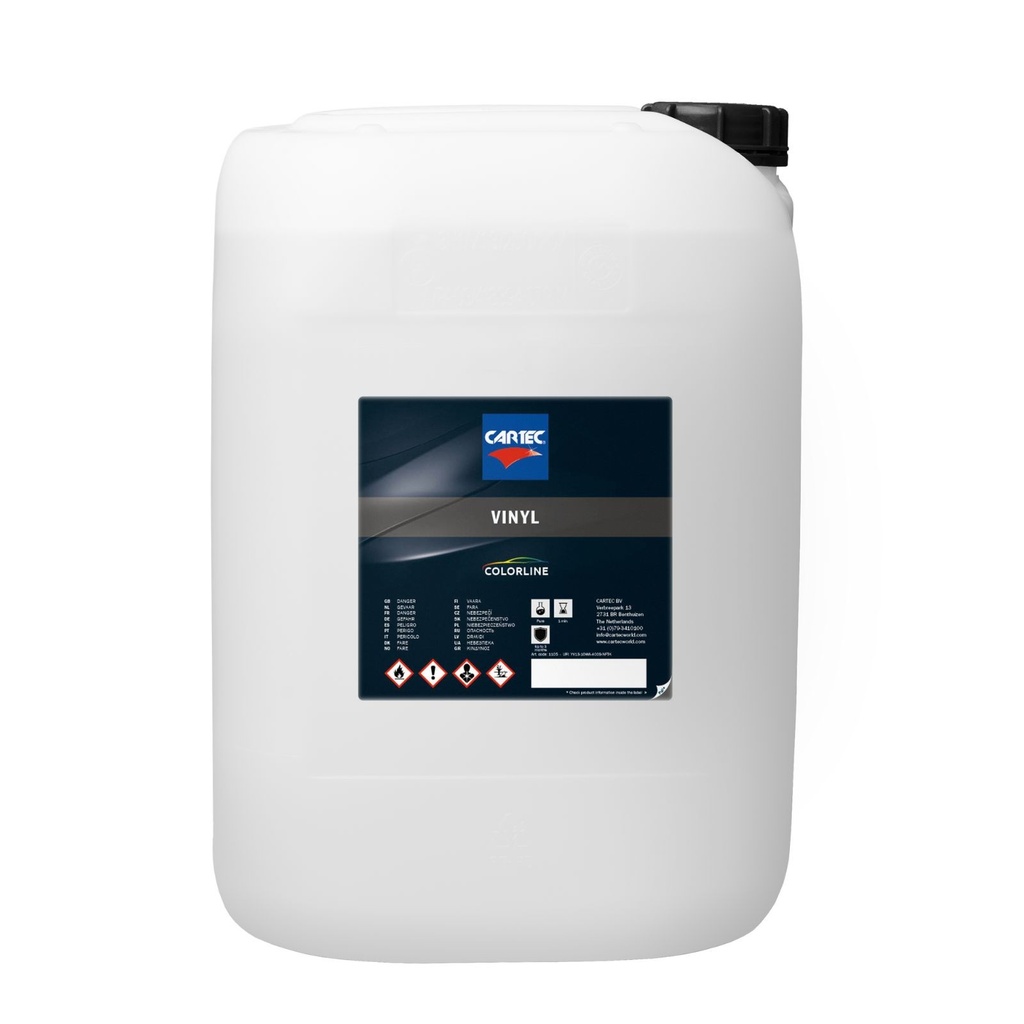 Cartec Colorline Vinyl - Dressing Plastiques extérieurs & pneus - Sans silicone