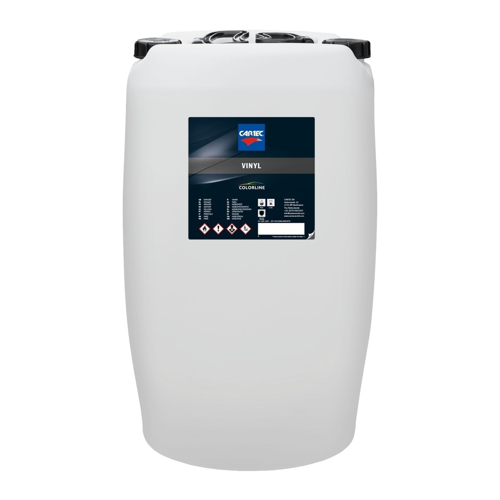 Cartec Colorline Vinyl - Dressing Plastiques extérieurs & pneus - Sans silicone