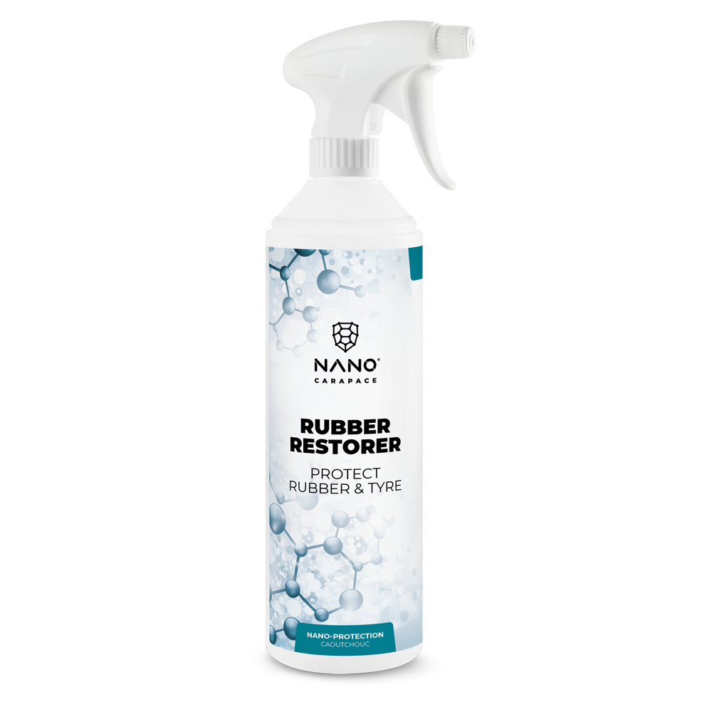 Nano Carapace Rubber Restorer - Rénovateur pneus, plastiques et caoutchoucs (500ml)